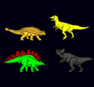 Dibujo Dinosaurios de tierra pintado por gghgh