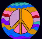 Dibujo Símbolo de la paz pintado por lurdes22