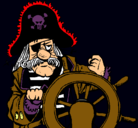 Dibujo Capitán pirata pintado por intoxiicads
