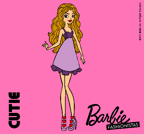 Dibujo Barbie Fashionista 3 pintado por Laurapx 