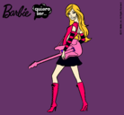 Dibujo Barbie la rockera pintado por naomisoray