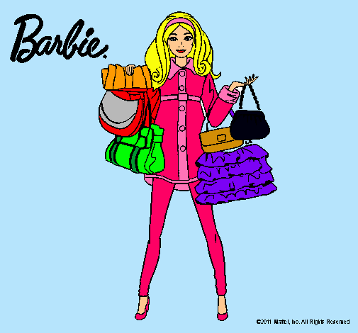 Dibujo Barbie de compras pintado por Amadix