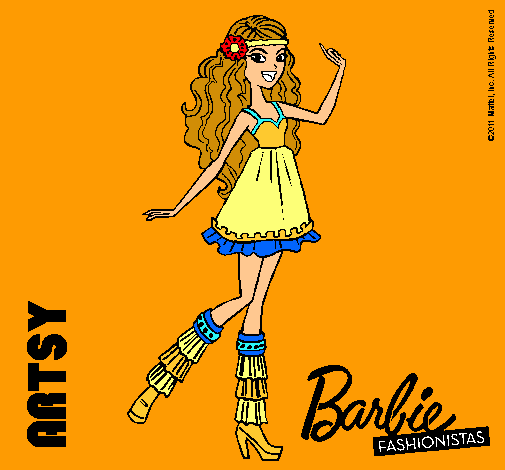 Dibujo Barbie Fashionista 1 pintado por Laurapx 