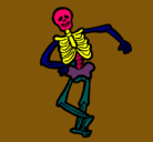 Dibujo Esqueleto contento pintado por luciagonzalez