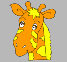 Dibujo Cara de jirafa pintado por gino