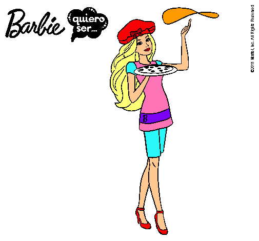 Dibujo Barbie cocinera pintado por nerea771