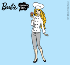 Dibujo Barbie de chef pintado por naomisoray