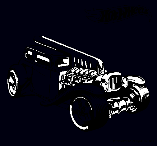 Dibujo Hot Wheels 6 pintado por Sigrid