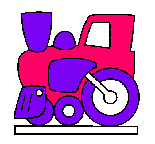 Dibujo Tren pintado por agusbolso