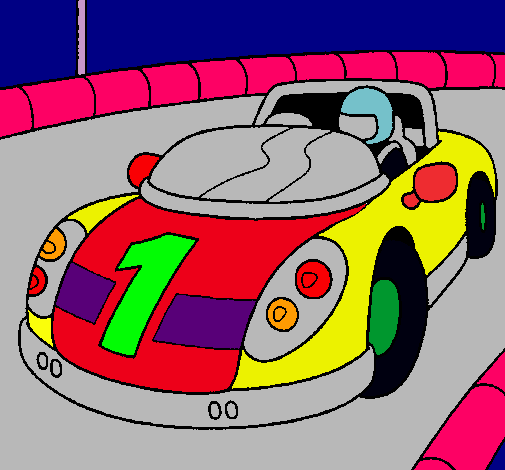 Dibujo Coche de carreras pintado por Maryamm2b2