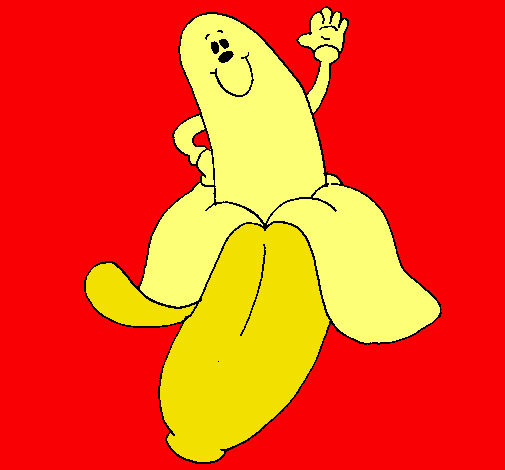 Dibujo Banana pintado por candeyari