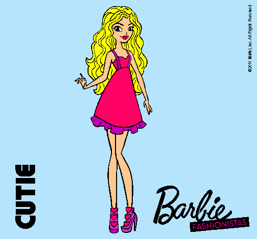 Dibujo Barbie Fashionista 3 pintado por Amadix
