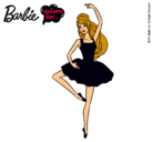 Dibujo Barbie bailarina de ballet pintado por amenina