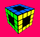Dibujo Cubo de Rubik pintado por misspeke