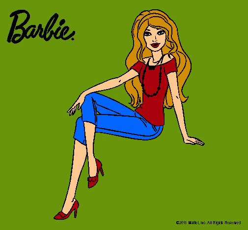 Dibujo Barbie moderna pintado por lurdes22