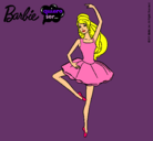 Dibujo Barbie bailarina de ballet pintado por rosaaaaaaaa