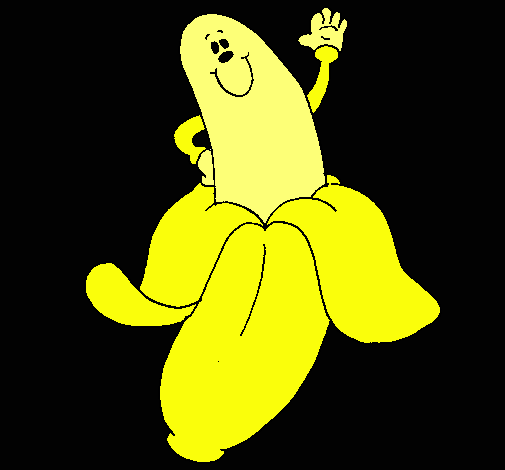 Dibujo Banana pintado por velez256