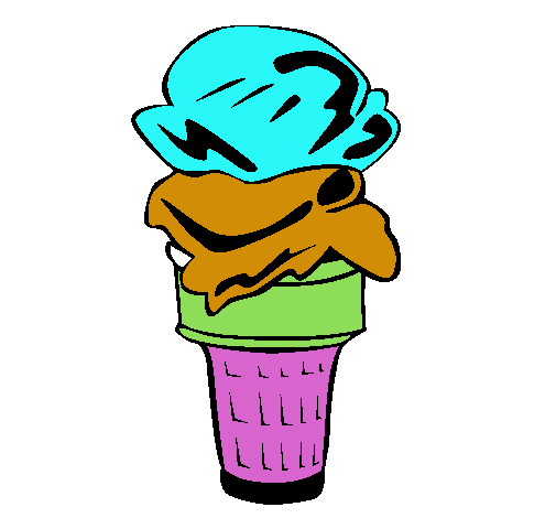 Dibujo Helado pintado por slendy