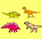 Dibujo Dinosaurios de tierra pintado por paramaita