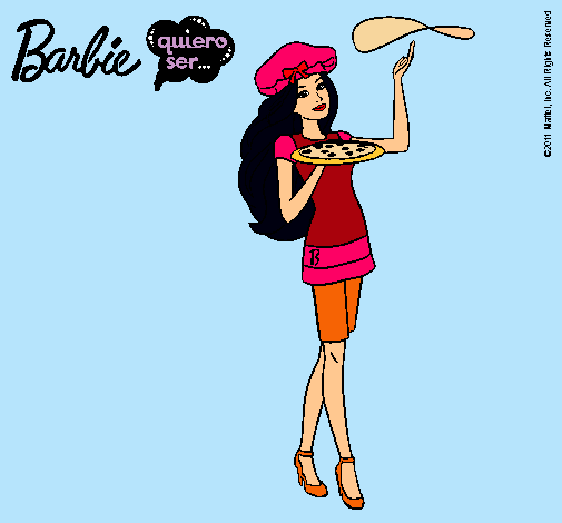 Dibujo Barbie cocinera pintado por Amadix