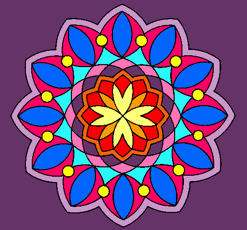 Dibujo Mandala 20 pintado por cruz