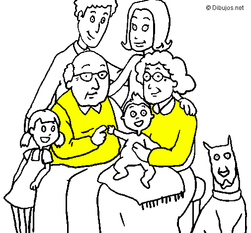 Dibujo Familia pintado por gaston