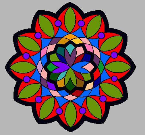 Dibujo Mandala 3 pintado por lurdes22