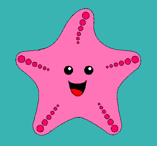Dibujo Estrella de mar pintado por Jaski