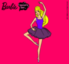 Dibujo Barbie bailarina de ballet pintado por borr