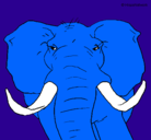 Dibujo Elefante africano pintado por suka-san