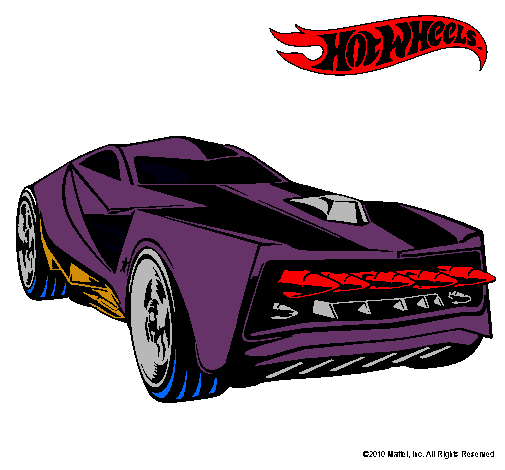 Dibujo Hot Wheels 12 pintado por pl11