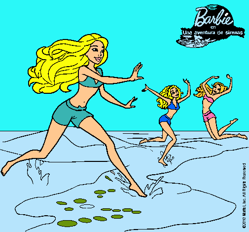 Dibujo Barbie de regreso a la playa pintado por lurdes22