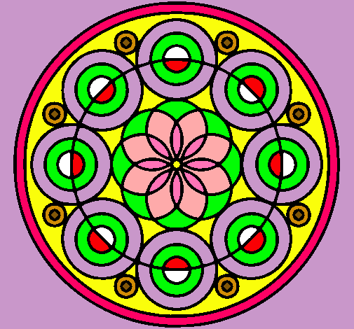 Dibujo Mandala 35 pintado por AGUCHI