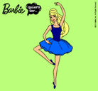 Dibujo Barbie bailarina de ballet pintado por zaretskaia