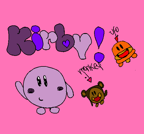 Dibujo Kirby 4 pintado por mirosrendo