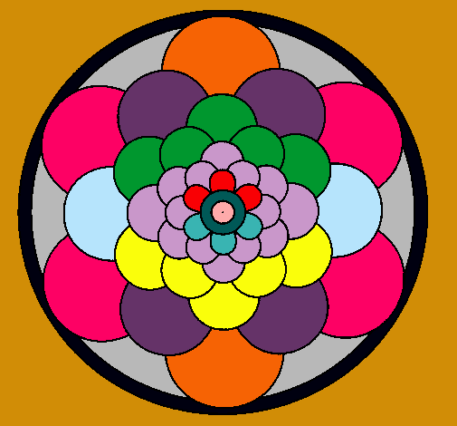 Dibujo Mandala 22 pintado por goofy