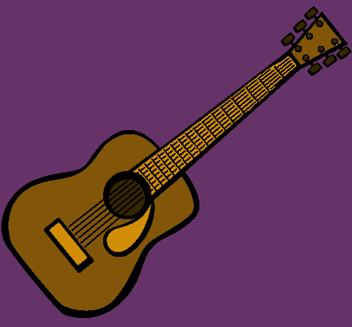 Dibujo Guitarra española II pintado por mirosrendo