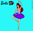 Dibujo Barbie bailarina de ballet pintado por paolas