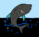 Dibujo Tiburón pintado por tiburosaurio