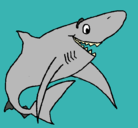 Dibujo Tiburón alegre pintado por camilis