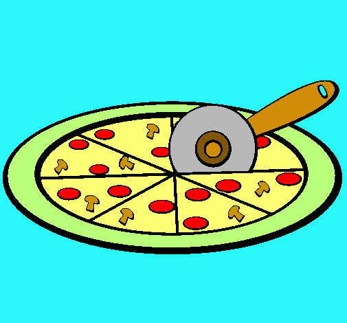 Dibujo Pizza pintado por valen242526