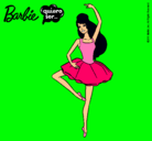 Dibujo Barbie bailarina de ballet pintado por catherin