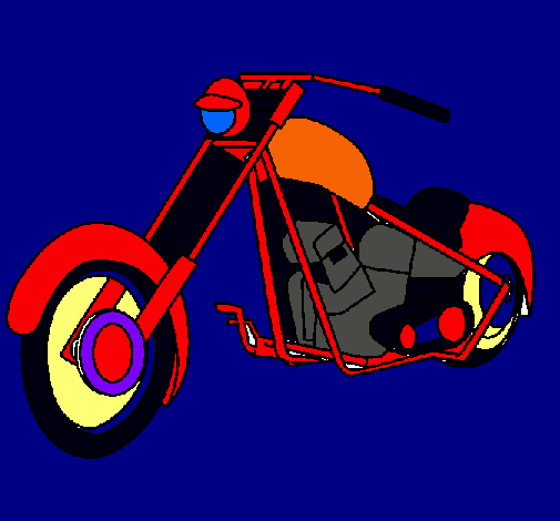 Dibujo Moto pintado por kevin200