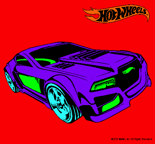 Dibujo Hot Wheels 5 pintado por wilian