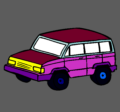 Dibujo Coche 4x4 pintado por chevy