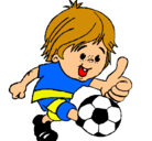 Dibujo Chico jugando a fútbol pintado por mirkoloprest