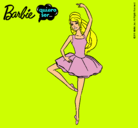 Dibujo Barbie bailarina de ballet pintado por melocoton
