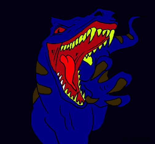 Dibujo Velociraptor II pintado por sabiisa