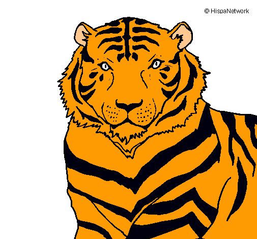 Dibujo Tigre pintado por fenixyleon