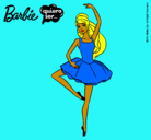 Dibujo Barbie bailarina de ballet pintado por usario